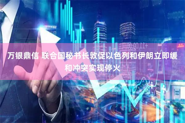 万银鼎信 联合国秘书长敦促以色列和伊朗立即缓和冲突实现停火